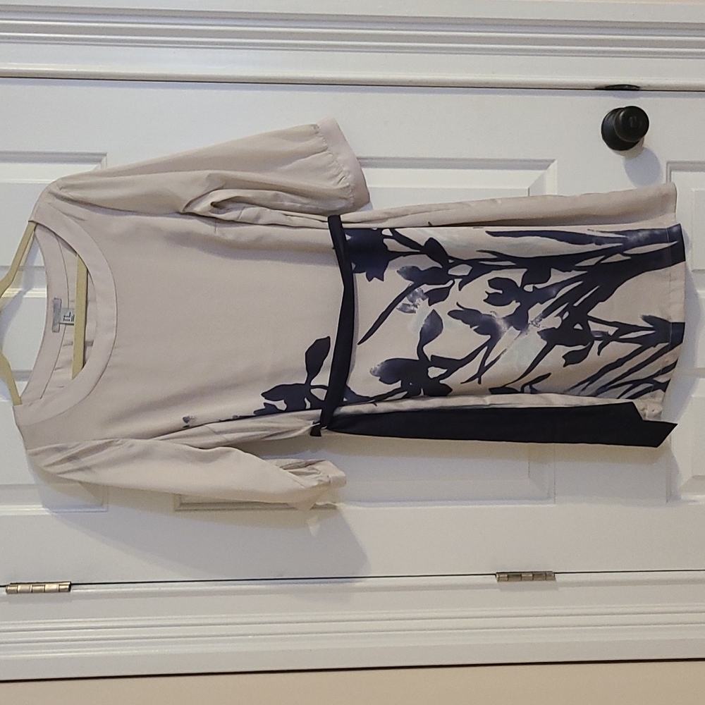 H&M Flowing Grey & Flower Dress